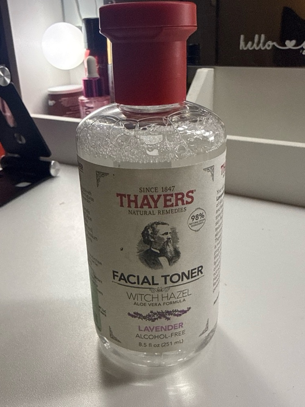Thayers Lavender Witch Hazel Facial Toner — Alcohol-Free (Purple)